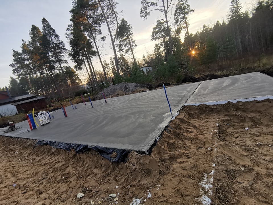 Plaatvundament – tehtud töö