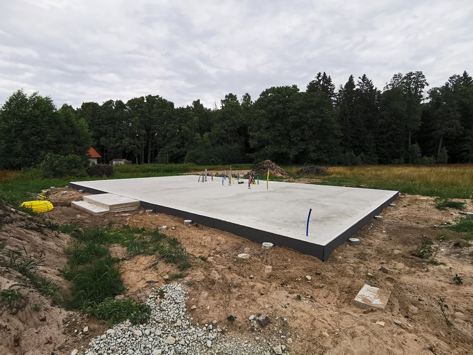 Plaatvundament – tehtud töö