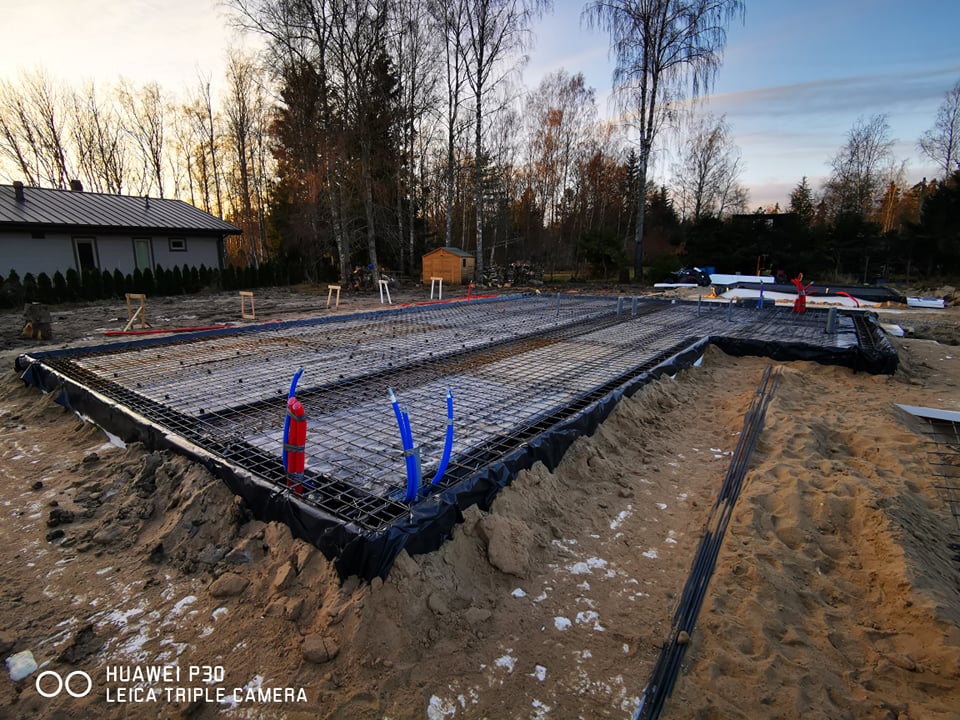 Plaatvundament – tehtud töö