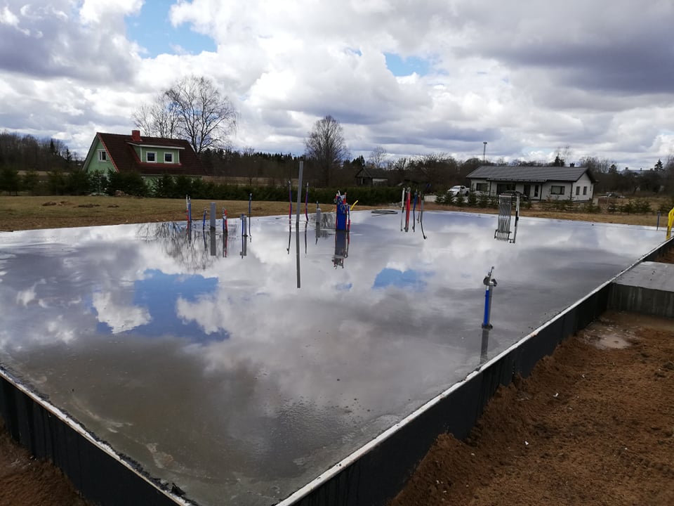 Plaatvundament – tehtud töö