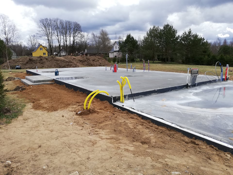 Plaatvundament – tehtud töö